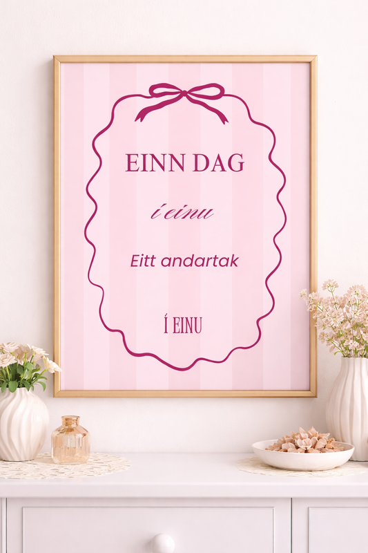 Einn dag í einu - eitt andartak í einu